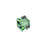 Swarovski Crystal, #5601 Swarovski Faceted Cube Bead 6mm, Erinite (1 Piece)