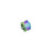 PRESTIGE Crystal, #5601 Swarovski Faceted Cube Bead 4mm, Erinite Shimmer B (1 Piece)