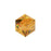 PRESTIGE Crystal, #5601 Faceted Cube Bead 8mm, Topaz (1 Piece)