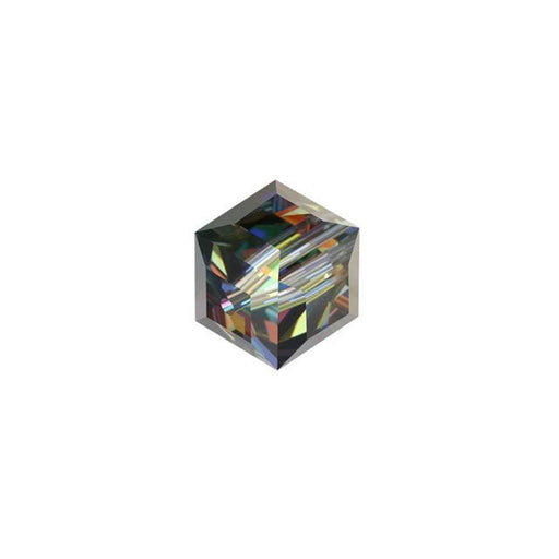 PRESTIGE Crystal, #5601 Faceted Cube Bead 6mm, Vitrail Medium (1 Piece)