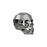 PRESTIGE Crystal, #5750 Swarovski Skull Bead 13mm, Crystal Silver Night 2X (1 Piece)