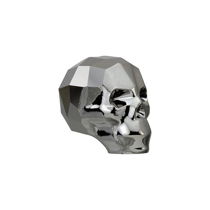 PRESTIGE Crystal, #5750 Swarovski Skull Bead 13mm, Crystal Silver Night 2X (1 Piece)
