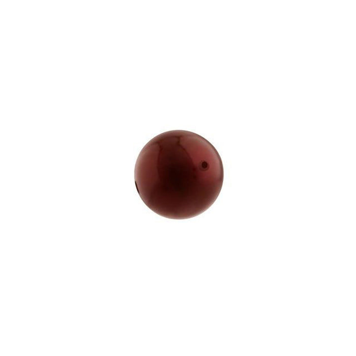 PRESTIGE Crystal, #5810 Round Pearl Bead 6mm, Bordeaux (1 Piece)