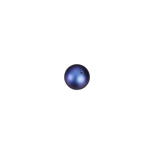 PRESTIGE Crystal, #5810 Round Pearl Bead 4mm, Iridescent Dark Blue (1 Piece)