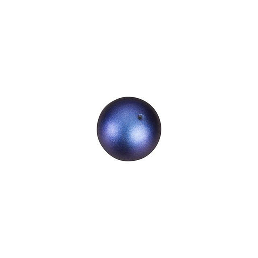 PRESTIGE Crystal, #5810 Swarovski Round Pearl Bead 6mm, Iridescent Dark Blue (1 Piece)