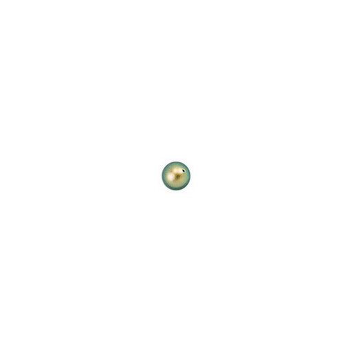 PRESTIGE Crystal, #5810 Swarovski Round Pearl Bead 2mm, Iridescent Green (1 Piece)