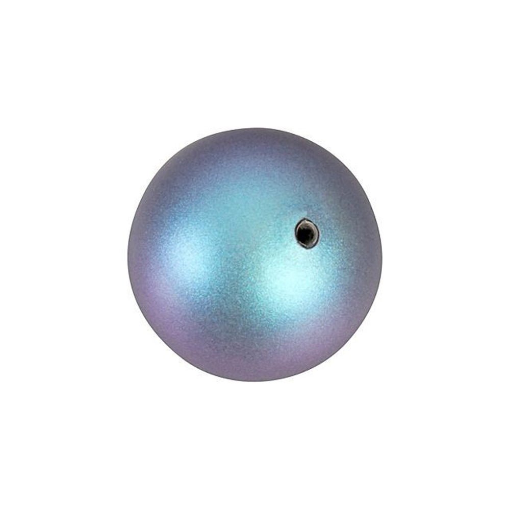 PRESTIGE Crystal, #5810 Round Pearl Bead 12mm, Iridescent Light Blue (1 Piece)