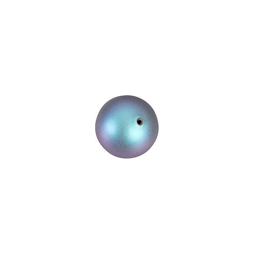 PRESTIGE Crystal, #5810 Swarovski Round Pearl Bead 6mm, Iridescent Light Blue (1 Piece)