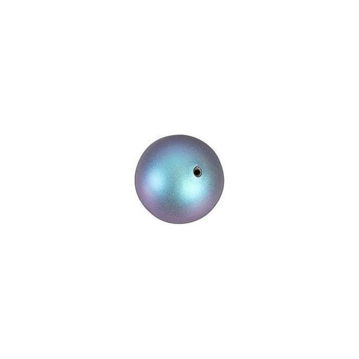 PRESTIGE Crystal, #5810 Swarovski Round Pearl Bead 6mm, Iridescent Light Blue (1 Piece)