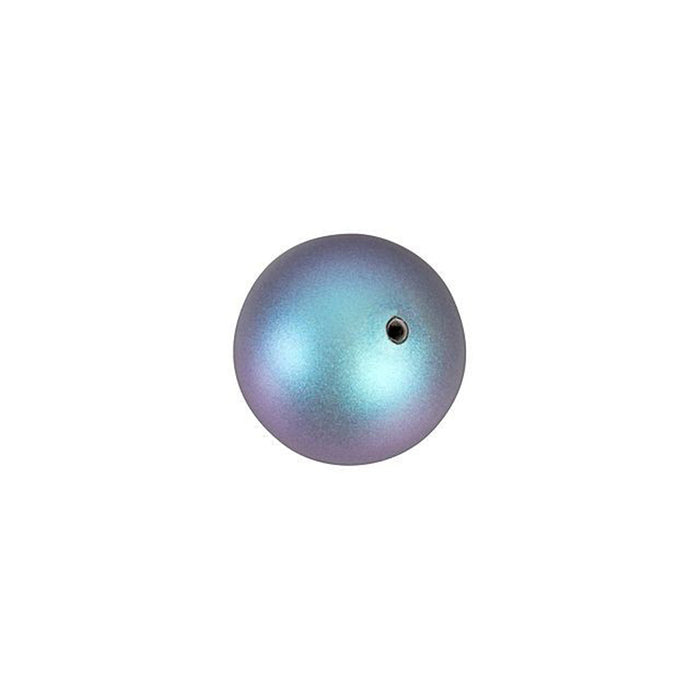 PRESTIGE Crystal, #5810 Swarovski Round Pearl Bead 8mm, Iridescent Light Blue (1 Piece)
