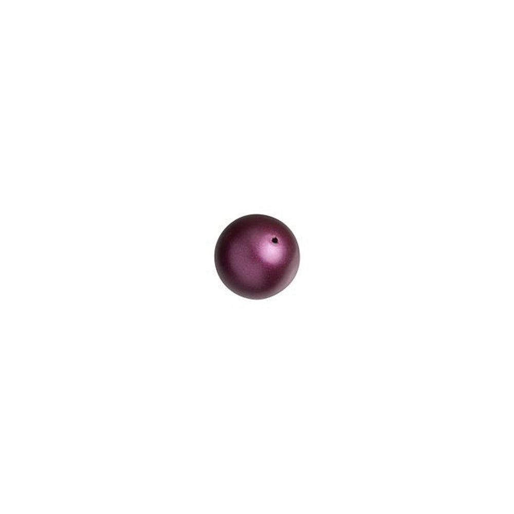PRESTIGE Crystal, #5810 Round Pearl Bead 4mm, Elderberry (1 Piece)