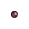 Swarovski Crystal, #5810 Swarovski Round Pearl Bead 6mm, Elderberry (12 Pieces)