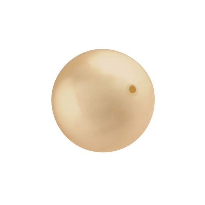 PRESTIGE Crystal, #5810 Round Pearl Bead 12mm, Gold (1 Piece)