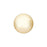 PRESTIGE Crystal, #5810 Swarovski Round Pearl Bead 10mm, Light Gold (1 Piece)