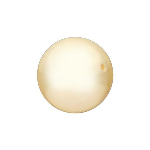PRESTIGE Crystal, #5810 Swarovski Round Pearl Bead 12mm, Light Gold (1 Piece)