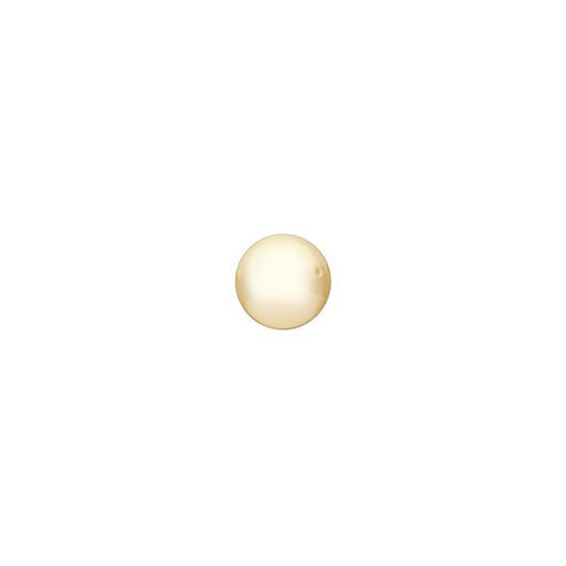 PRESTIGE Crystal, #5810 Swarovski Round Pearl Bead 4mm, Light Gold (1 Piece)