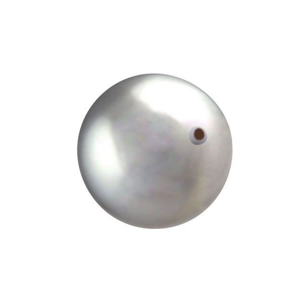 PRESTIGE Crystal, #5810 Swarovski Round Pearl Bead 12mm, Light Grey (1 Piece)