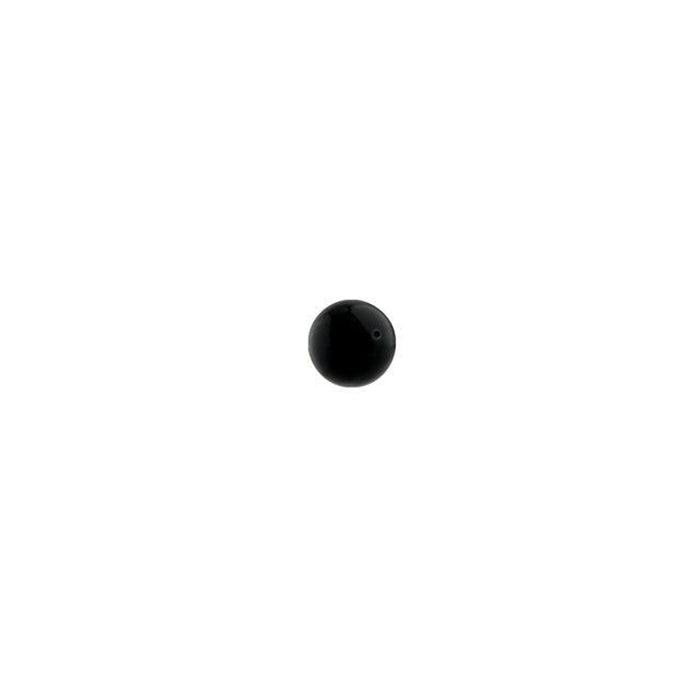 PRESTIGE Crystal, #5810 Swarovski Round Pearl Bead 3mm, Mystic Black (1 Piece)