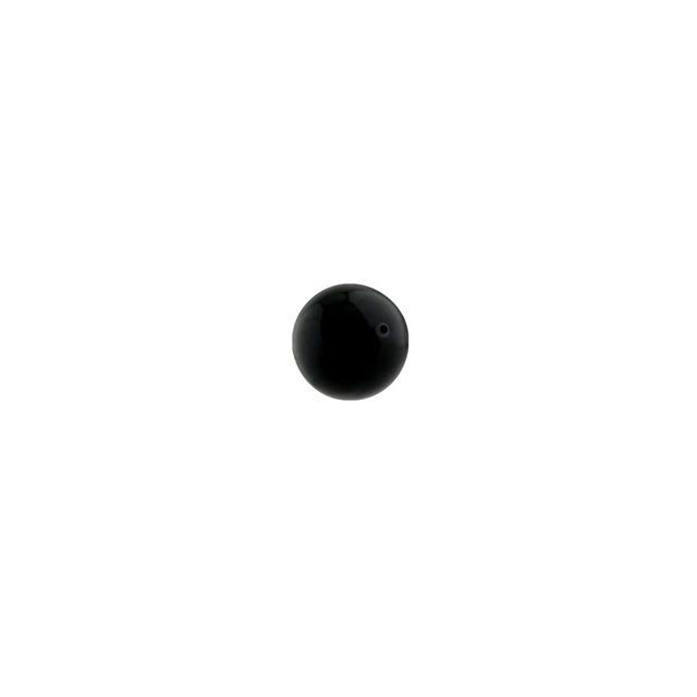 PRESTIGE Crystal, #5810 Round Pearl Bead 4mm, Mystic Black (1 Piece)