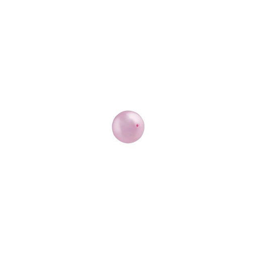 PRESTIGE Crystal, #5810 Round Pearl Bead 3mm, Powder Rose (1 Piece)