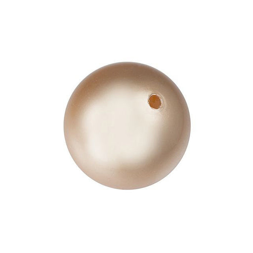 PRESTIGE Crystal, #5810 Round Pearl Bead 12mm, Rose Gold (1 Piece)