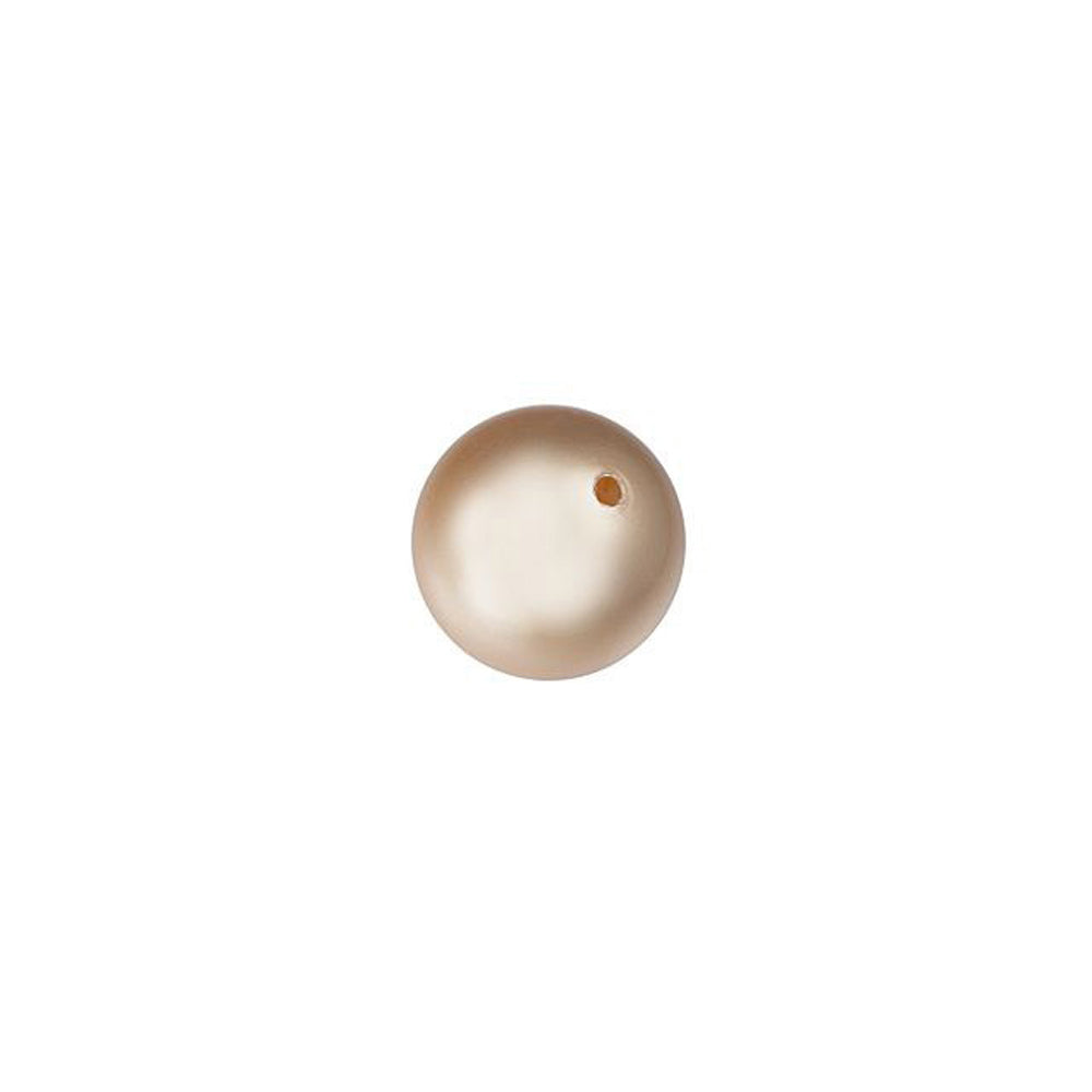 PRESTIGE Crystal, #5810 Swarovski Round Pearl Bead 6mm, Rose Gold (1 Piece)