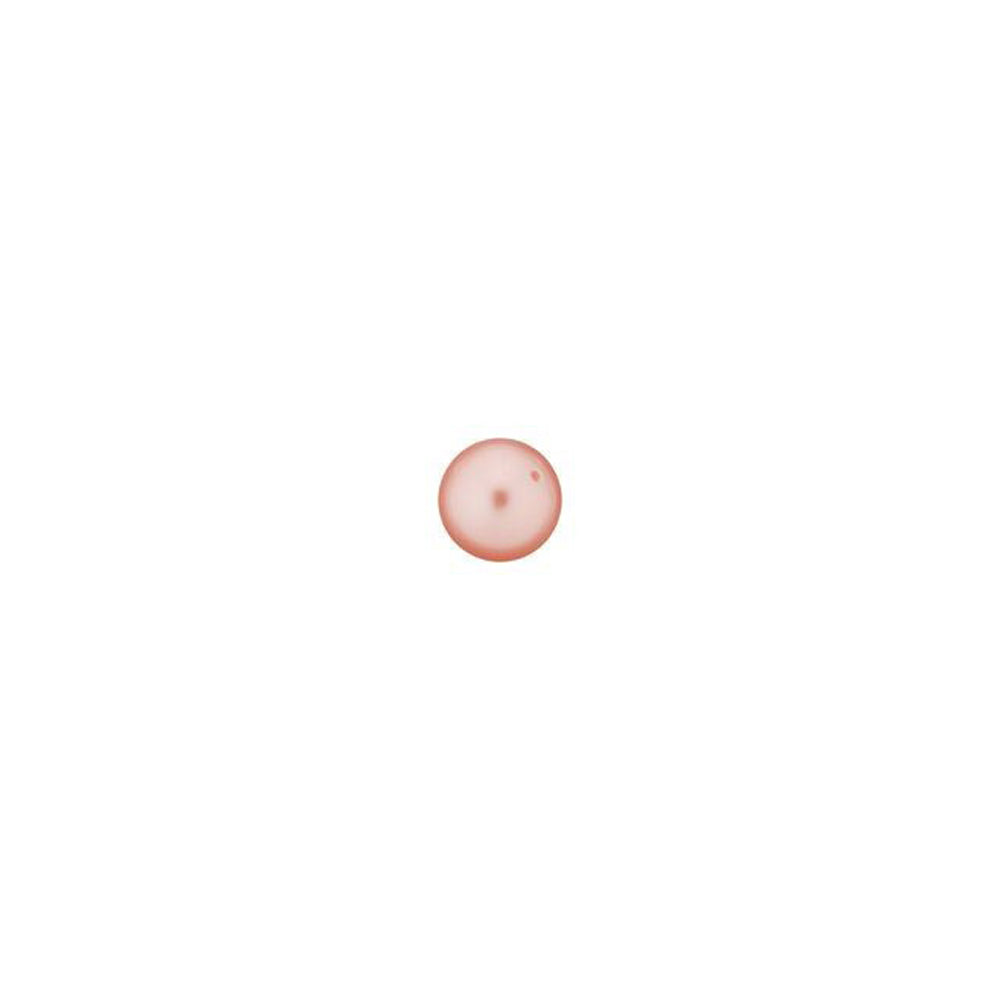 PRESTIGE Crystal, #5810 Round Pearl Bead 3mm, Rose Peach (1 Piece)