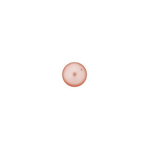 PRESTIGE Crystal, #5810 Swarovski Round Pearl Bead 4mm, Rose Peach (1 Piece)
