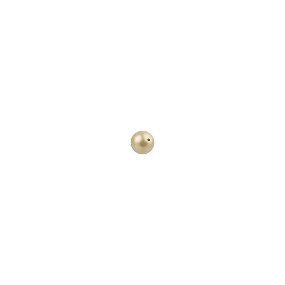 PRESTIGE Crystal, #5810 Round Pearl Bead 2mm, Vintage Gold (1 Piece)