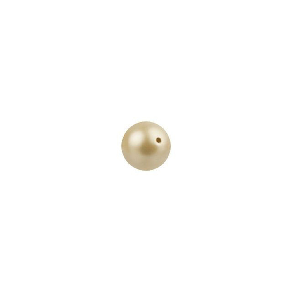 PRESTIGE Crystal, #5810 Round Pearl Bead 4mm, Vintage Gold (1 Piece)