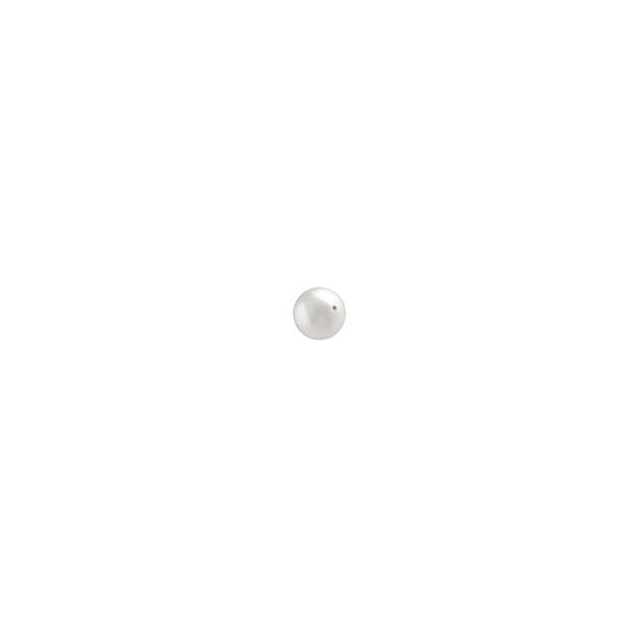 PRESTIGE Crystal, #5810 Round Pearl Bead 2mm, White (1 Piece)