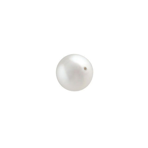 PRESTIGE Crystal, #5810 Round Pearl Bead 6mm, White (1 Piece)