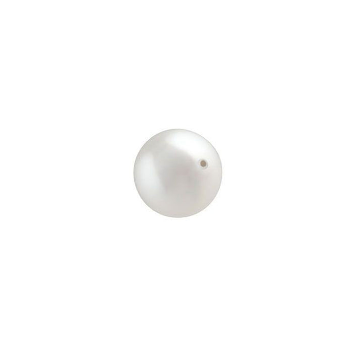 PRESTIGE Crystal, #5810 Round Pearl Bead 6mm, White (1 Piece)