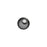 PRESTIGE Crystal, #5818 Round Half-Drilled Pearl Bead 6mm, Dark Grey (1 Piece)