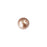 PRESTIGE Crystal, #5818 Round Half-Drilled Pearl Bead 6mm, Rose Gold (1 Piece)