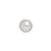 PRESTIGE Crystal, #5818 Round Half-Drilled Pearl Bead 6mm, White (1 Piece)