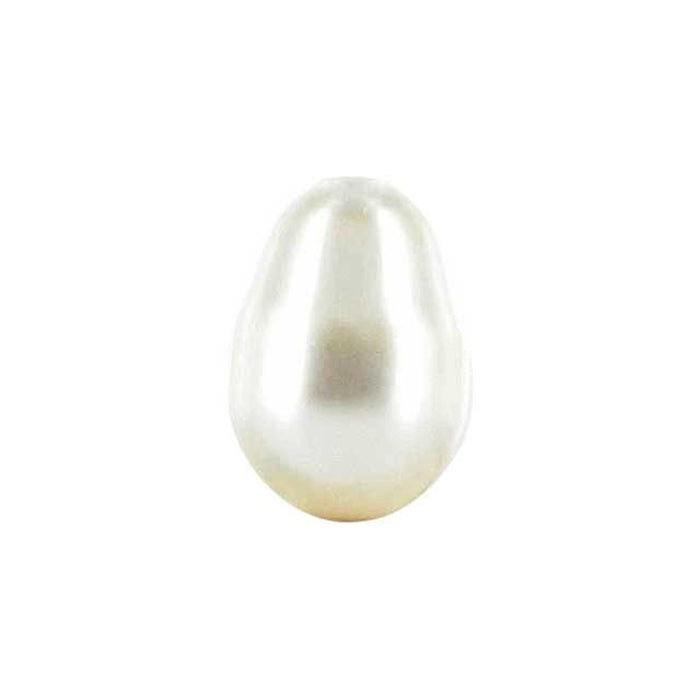 PRESTIGE Crystal, #5821 Swarovski Pear-Shaped Pearl Bead 11x8mm, Cream (1 Piece)
