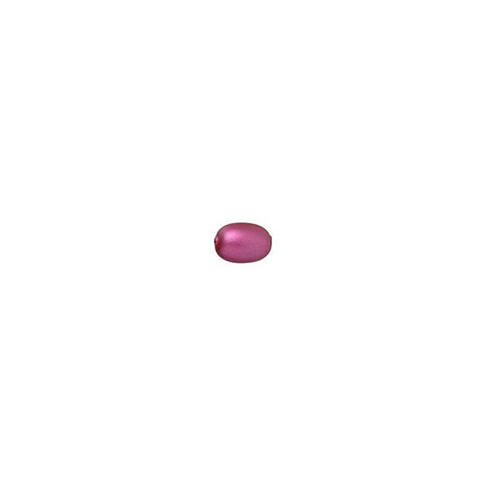 PRESTIGE Crystal, #5824 Rice-Shaped Pearl Bead 4mm, Mulberry Pink (1 Piece)