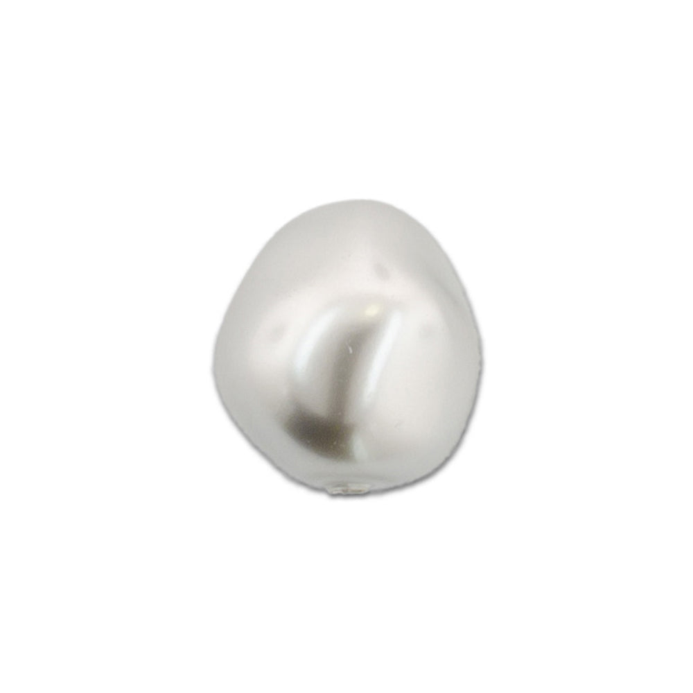 PRESTIGE Crystal, #5841 Baroque Pearl Bead 12mm, Light Grey (1 Piece)