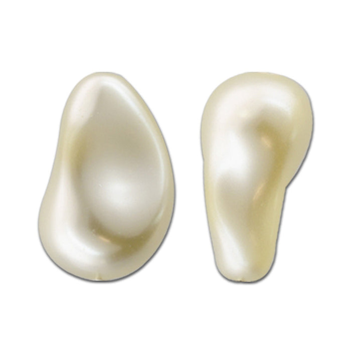 PRESTIGE Crystal, #5843 Baroque Drop Pearl Bead 16mm, Cream (1 Piece)