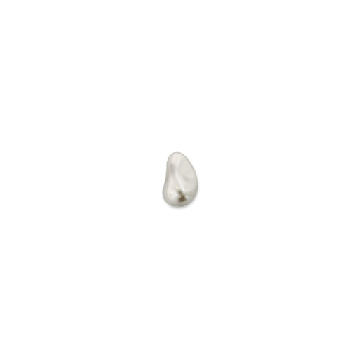 PRESTIGE Crystal, #5843 Swarovski Baroque Drop Pearl Bead 12mm, Light Grey (1 Piece)