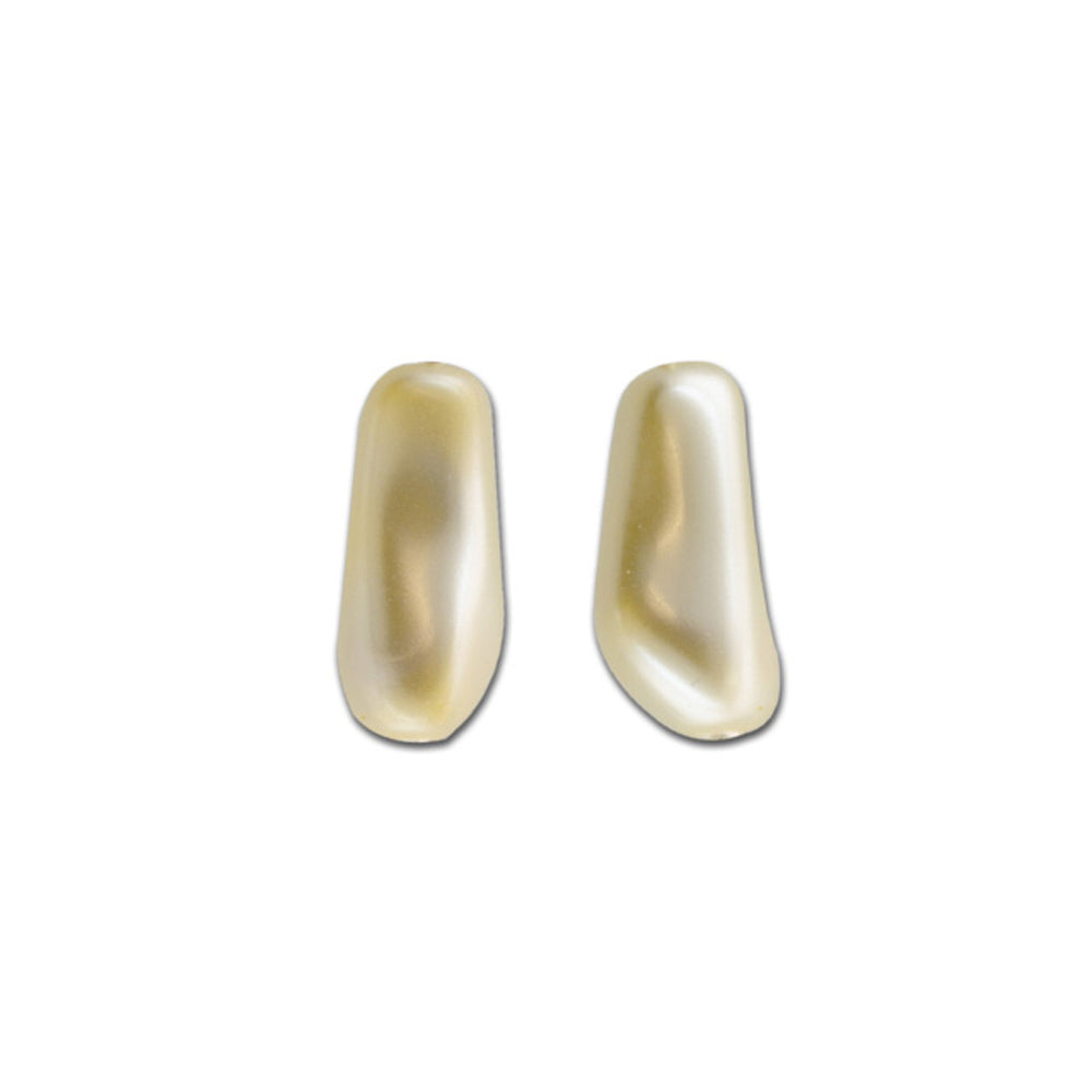 PRESTIGE Crystal, #5844 Baroque Elongated Pearl Bead 10mm, Cream (1 Piece)