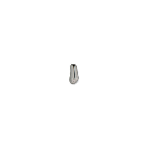 PRESTIGE Crystal, #5844 Baroque Elongated Pearl Bead 10mm, Dark Grey (1 Piece)