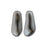 PRESTIGE Crystal, #5844 Baroque Elongated Pearl Bead 14mm, Dark Grey (1 Piece)