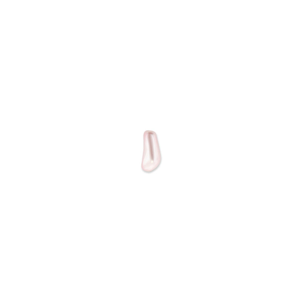PRESTIGE Crystal, #5844 Baroque Elongated Pearl Bead 10mm, Rosaline (1 Piece)