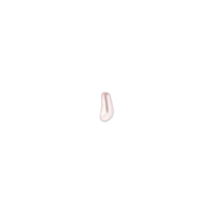 PRESTIGE Crystal, #5844 Baroque Elongated Pearl Bead 10mm, Rosaline (1 Piece)
