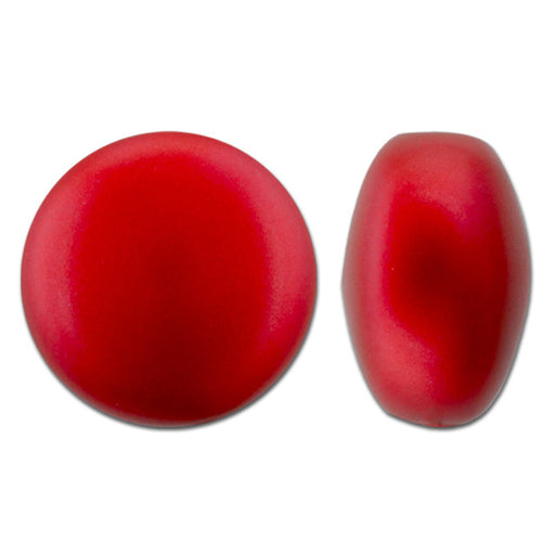 PRESTIGE Crystal, #5860 Coin Pearl Bead 14mm, Iridescent Rouge (1 Piece)
