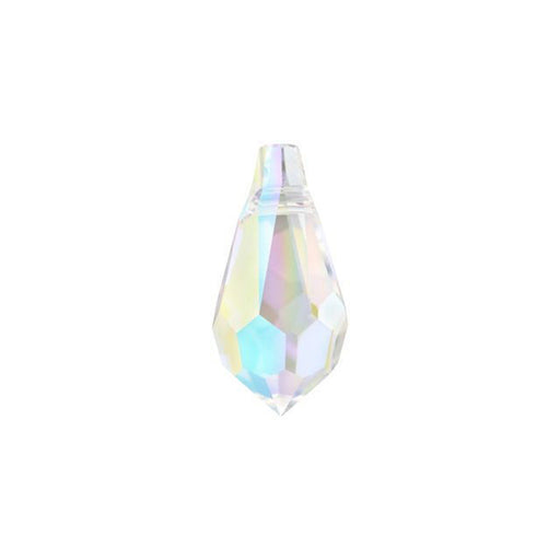 PRESTIGE Crystal, #6000 Swarovski Teardrop Pendant 11mm, Crystal AB (1 Piece)