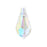 PRESTIGE Crystal, #6000 Teardrop Pendant 15mm, Crystal AB (1 Piece)