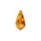 PRESTIGE Crystal, #6000 Swarovski Teardrop Pendant 11mm, Topaz (1 Piece)